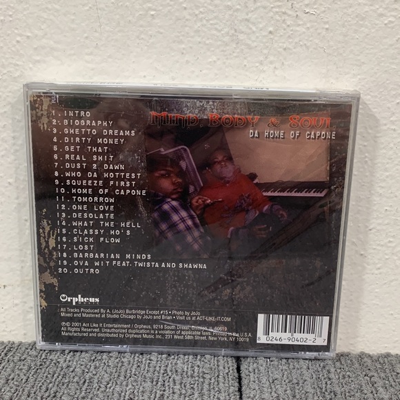 Mind, Body & Soul- Da Home of Capone (CD, 2001) Parental Advisory Explicit - Picture 4 of 7